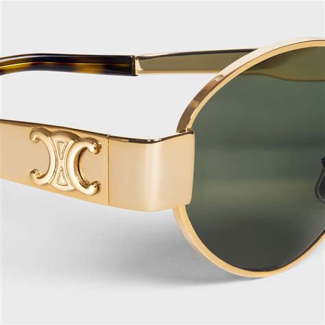 celine triomphe metal 01 sunglasses|celine metal frame sunglasses.